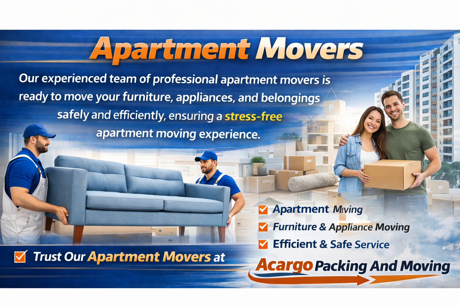 Movers coordinating a high-rise apartment move in Dubai
